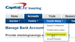 manage bank accounts