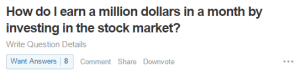 millions with stocks?